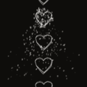 LOVE (hearts dissolving)